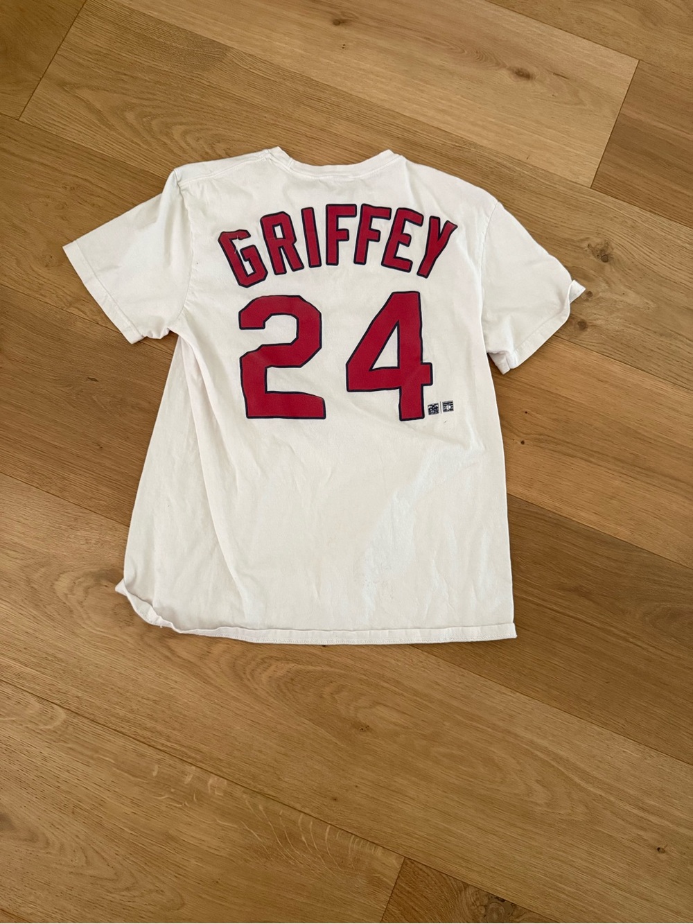 Ken Griffey Jr. White #24 Baseball Tee